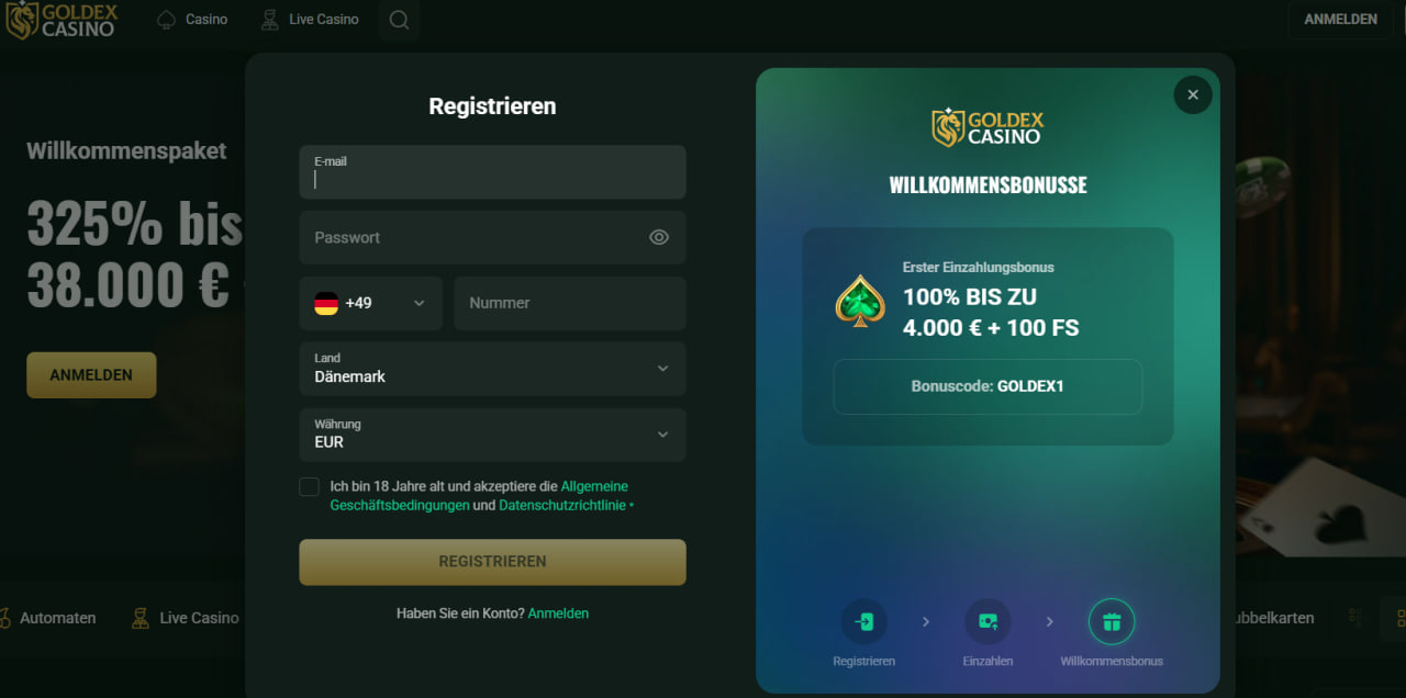 Goldex Casino Eckdaten im Überblick